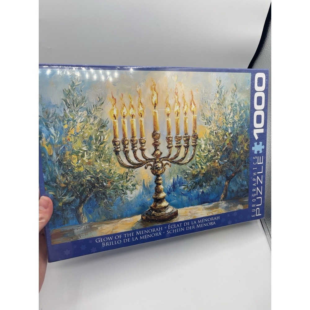 Glow‎ Of The Menorah Eurographics 1000 Piece Jigsaw Puzzle BNIB Sealed Hanukkah